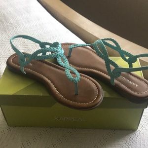 💕Aqua Sling Back Sandals!💕